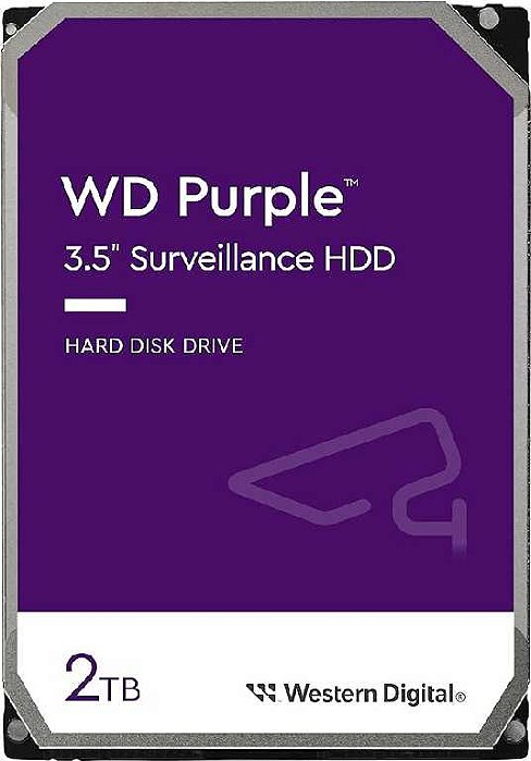 Disco rigido 2tb  wd22purz - intelbras