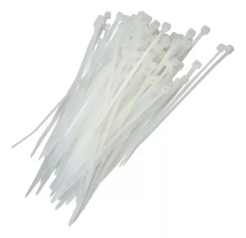 Abracadeira nylon 20cm branca