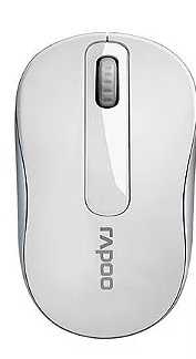 Mouse sem fio rapoo m10 branco 2.4ghz - ra008