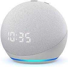 Echo dot (4 geracao): smart speaker com relogio e alexa  musica, informacao e casa inteligente - cor branca