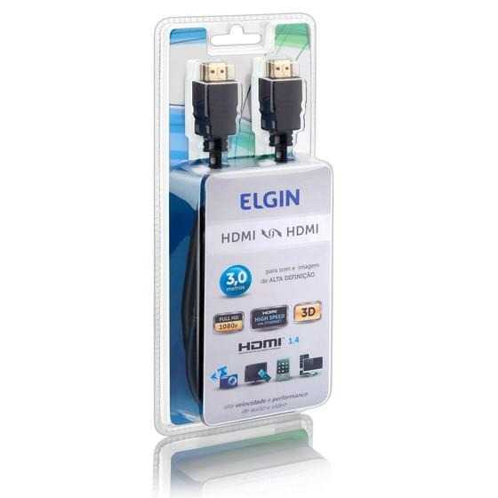 Cabo hdmi 3 metros elgin