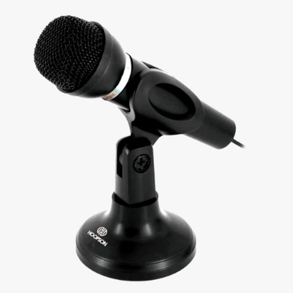 Microfone mesa c fio 1,6m conector p2 haste regular mic-005