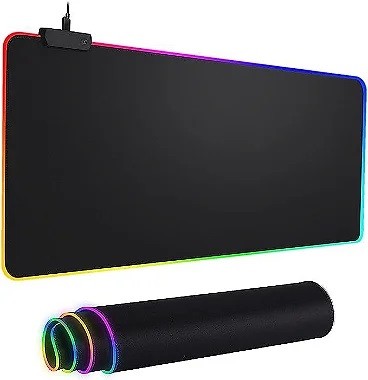 Grande mouse rgb para jogos mouse pad tapete de led e grande