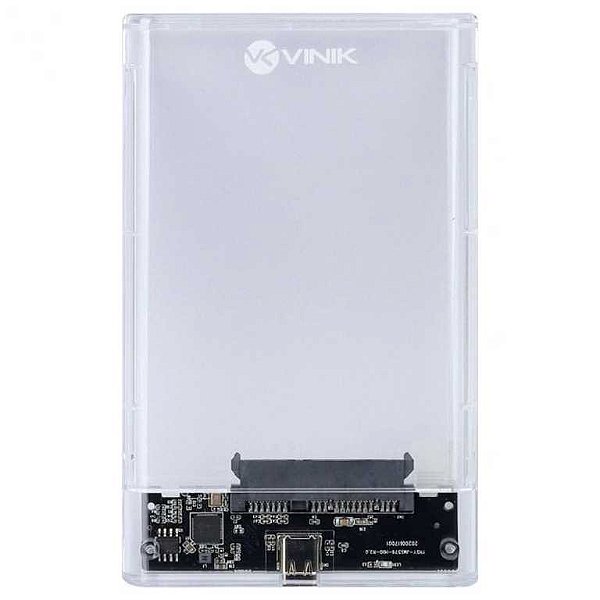 Case externo para hd 2.5   usb tipo c type c 3.1 acrilico - ch250ac - vinik
