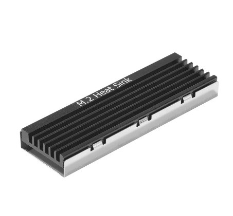 Dissipador de calor m2 ssd para pc desktop ps5  nvme ngff 2280 ssd  disco rígido  radiador de alumíno  preto