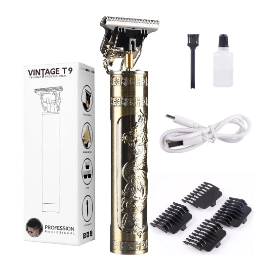T9 barbeador de metal completo maquina de corte d ecabelo eletrico portatil propulsor eletrico