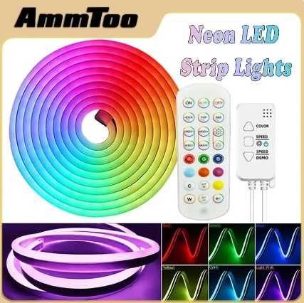 Fita rgb flexível led neon strip light wi fi - 3mt