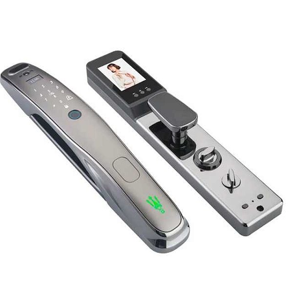 Fechadura eletronica facial, biometria wi fi - tuya