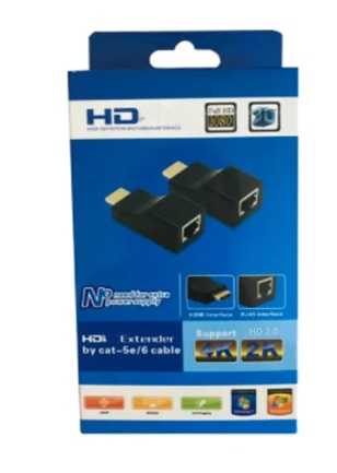 Portas hdmi para rj45 cabo extensor de rede cat5e 1080p hd