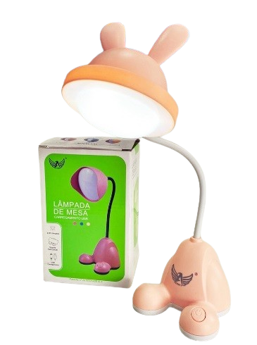 Lampada de mesa carregamento usb, suporte para celular
