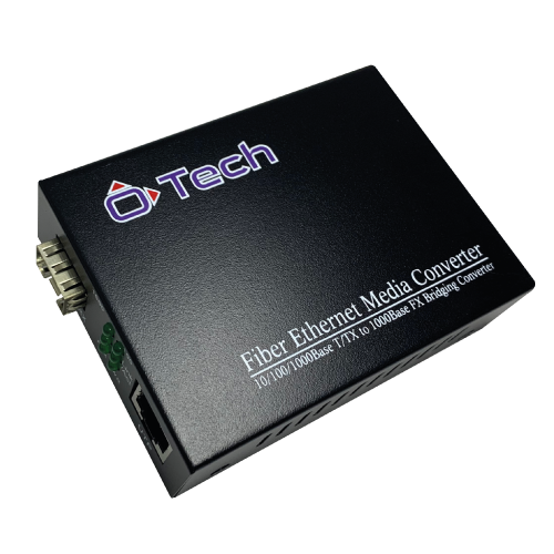Conversor de midia giga monomodo 10 100 1000m bid sm 20km sc - (b) otech