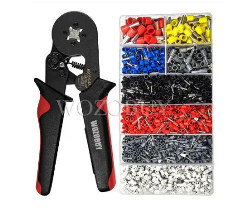 Kit alicate de crimpar 6-6hcs8 crimpagem e terminal e fios