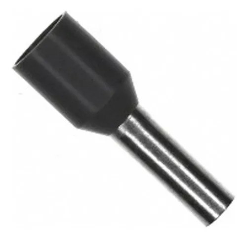 Conector terminal e1508 8mm, 1.0mm² preto