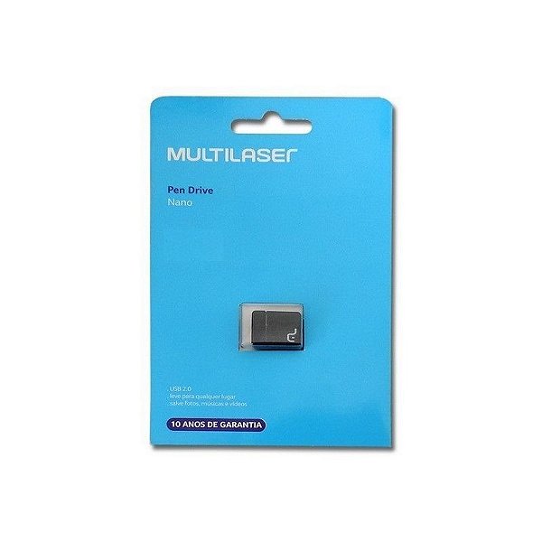 Pen drive mini 8.0 gb preto nano pd053 multilaser