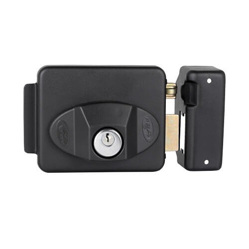 Fechadura Eletrica Traver Uno 12v (Preta) - Ppa