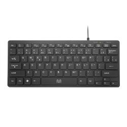 Teclado  com fio  slim multilaser preto mini compacto teclas chocolate - tc154