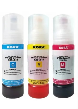 Tinta Kora Refil Bulk Ink EPSON 504/544 70ml compatível