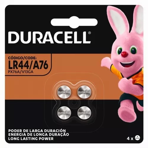 Pilha Alcalina DURACELL LR44/A76 / PX76A/V13GA C/4