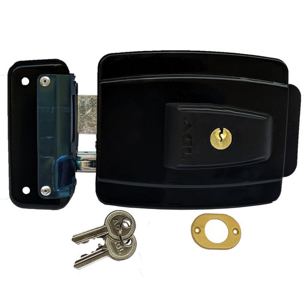 Fechadura AL100R 12V PRETA 42MM Chave Simple - Agl