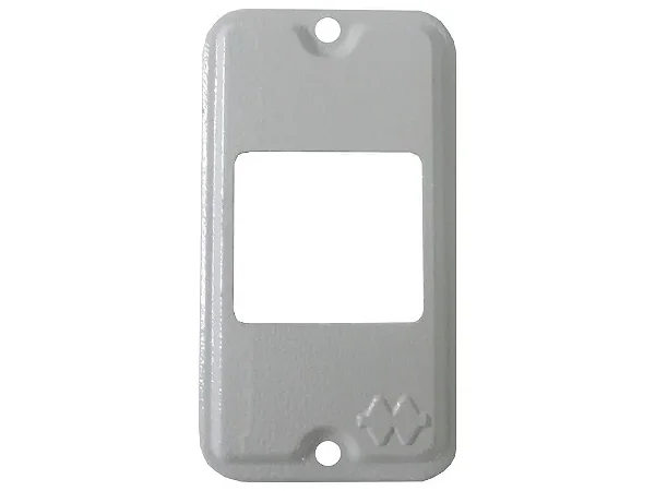 Placa Aluminio 2 Modu Junt  3 4" NR-02 (Sem Pintura) - Wetzel
