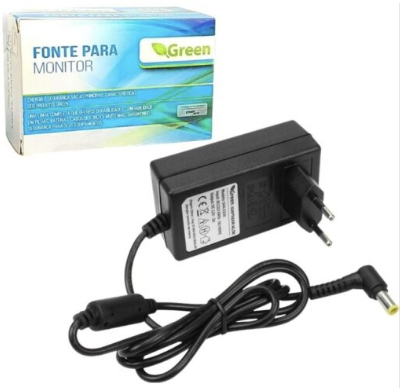 Fonte Para Monitor Samsung 14V 2,5A PRETO Green