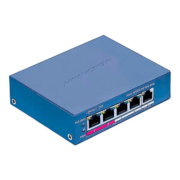 Switch 4 + 1Portas Ds-3e1105p-ei/m Poe Inteligente Ethernet - Hikvision