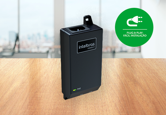 Injetor Não Gerenciável Gigabit Ethernet PoE 2 Portas I1002G-P - Intelbras
