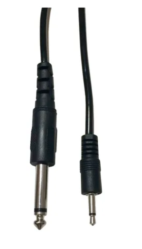 Cabo P2 macho mono x p10 macho mono 2,0m preto