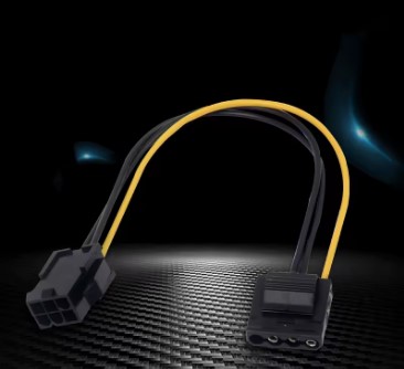 Molex Para Pci-E Adaptador De Alimentação Ide 4pin 4 Pinos Fêmea Para 6 Pinos Fêmea 6pin Gráficos Placa De Vídeo Convers