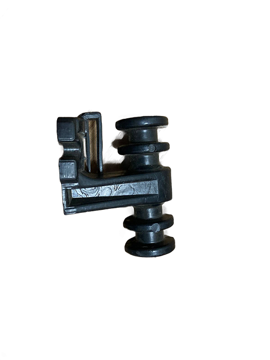 Suporte Dieletrico Roldana Isolador 4 Vias/ranhuras Preto Modelo 1