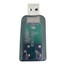 Adaptador Placa De Som Usb 5.1 Fone E Mic Notebook Plugnplay