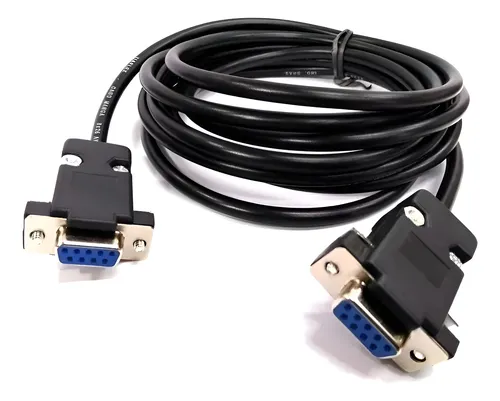 Cabo Adaptador Rs232 Fêmea X Femea 1,5 Metros