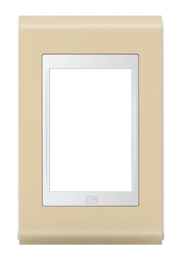 Placa 4x2 3 Posições Refinatto Style Branco/Areia