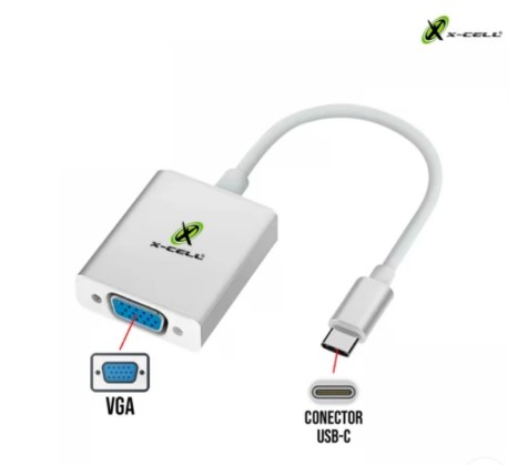 Conversor  USB-C x VGA xc-adp-43