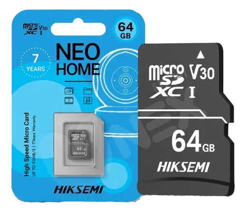 Cartão De Memória 64gb Microsdhc Para Camera Hiksemi Neo Home