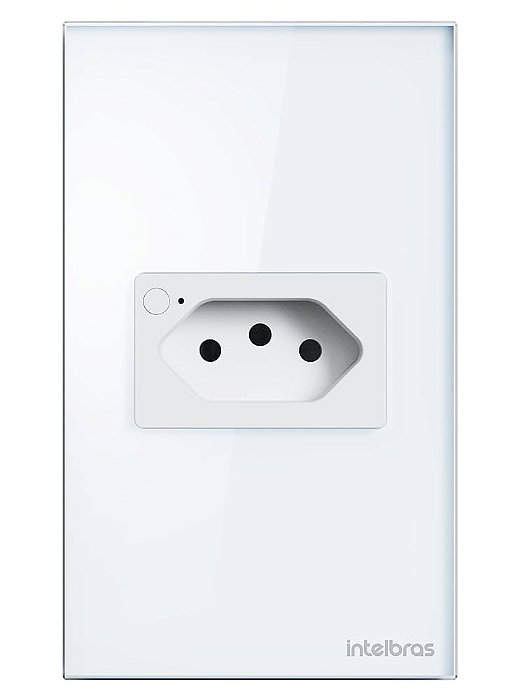 Tomada Simple 10A Smart Wi-Fi Ets 2001 Branco - Intelbras