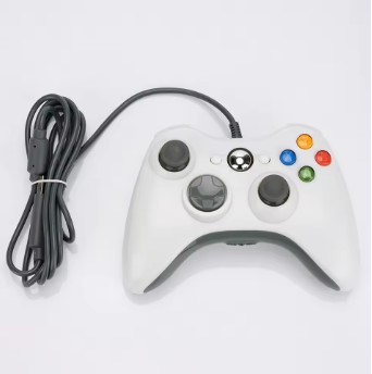 Controle De Xbox 360 Com Fio Similar Branco