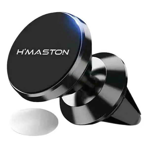 Suporte Celular Carro Magnético Imã Universal H'maston Cj-54 Cor Preto