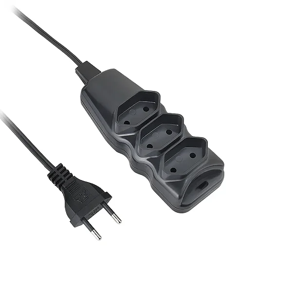 Extensão Elétrica 3 Tomadas 2P Cabo 3M - Elgin