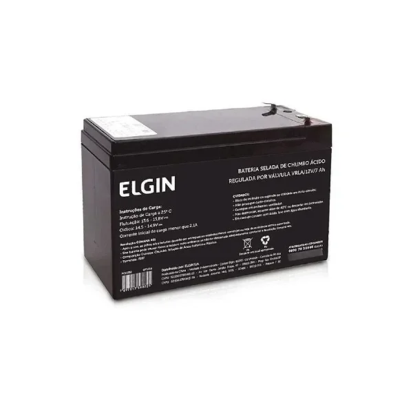 Bateria Vrla - Agm 12V 7Ah (Eg 12-7 T1) - Elgin