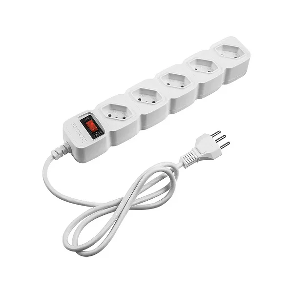 Protetor Eletrônico Com 5 Tomadas - EPE 205 Branco - Intelbras