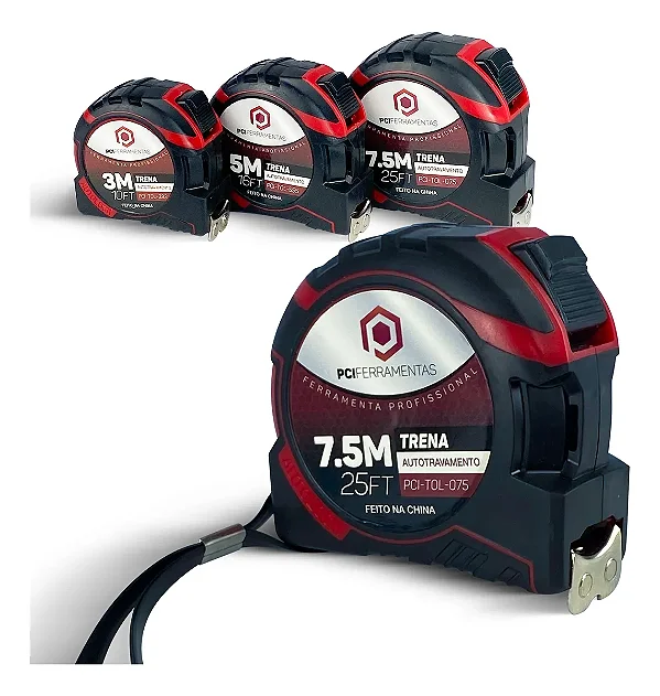 FITA METRICA EMBORRACHADA PROFISSIONAL 7,5 METROS