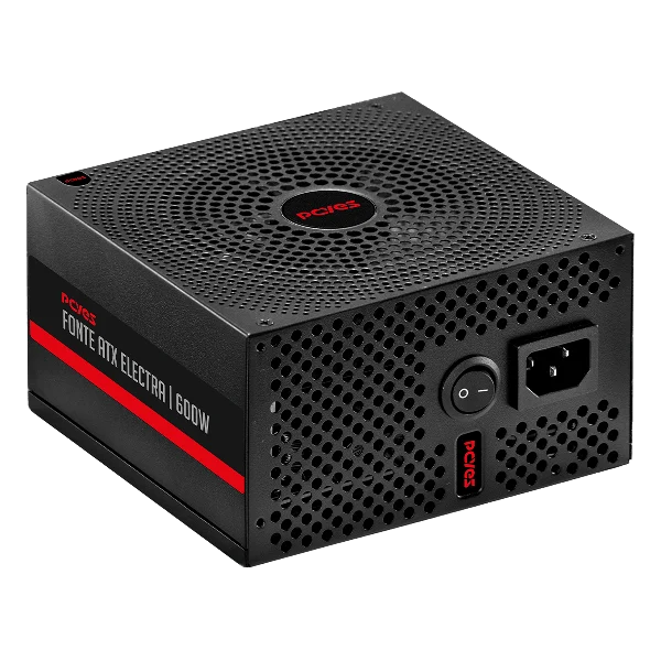 Fonte Atx Pcyes Electra 600W Pfc Ativo - Elec600W