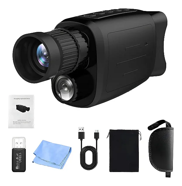 Câmera Filmagem Visão Noturna Infravermelha Zoom De 16x