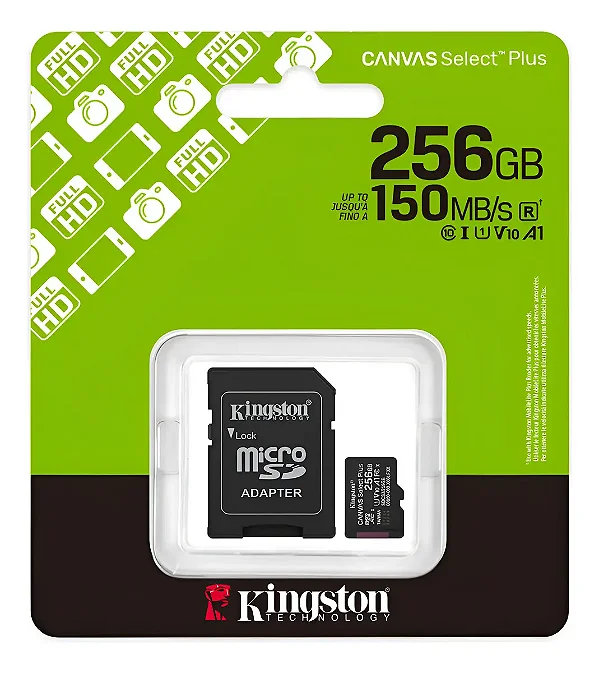 Cartao M.Sd Kingston Sdcs3 256GB S. Plus