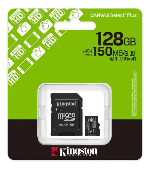 Cartao M.Sd Kingston Sdcs3 128GB S. Plus