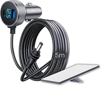 Cabo ( Starlink ) 5 metros veicular (12V) com visor USB