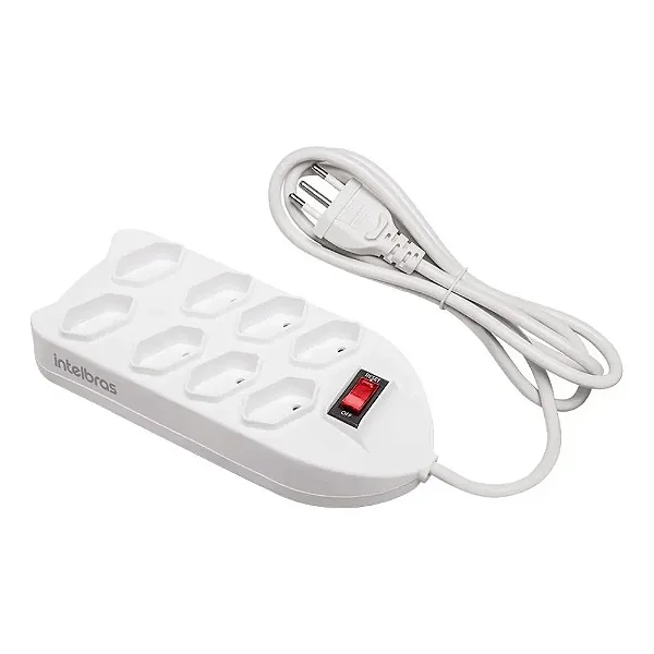 Filtro De Linha  Com 8 Tomadas Epe 1008+ Branco - Intelbras