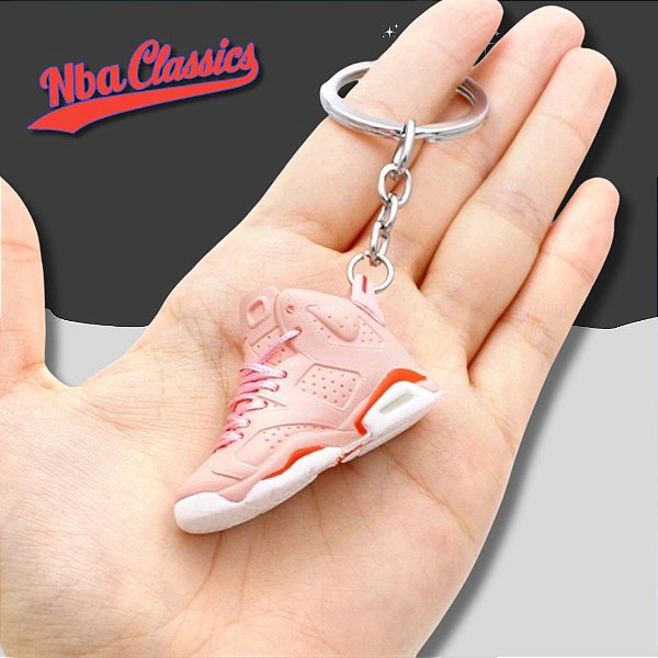 Chaveiro Tênis Jordan 6 Retro X Aleali May Rosa