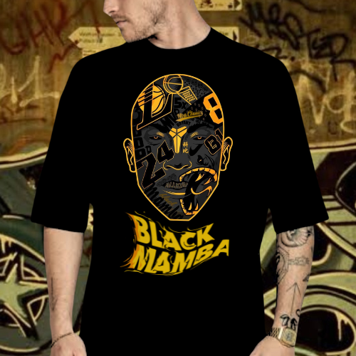 Camiseta USA Classics Oversize Black Mamba